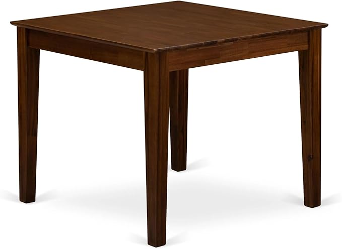 East West Furniture OXT-AWA-T Oxford Square Kitchen Dining Table for Small Spaces, 36x36 Inch, Antique Walnut