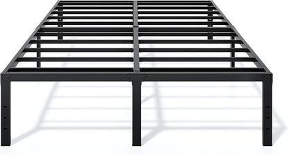 LUMUNANCE Metal Bed Frame California King Size - 16 Inch Heavy-Duty Cal King Platform Bed Frame No Box Spring Needed, Easy Assembly, Noise-Free, Sturdy Mattress Foundation, Underbed Storage Space