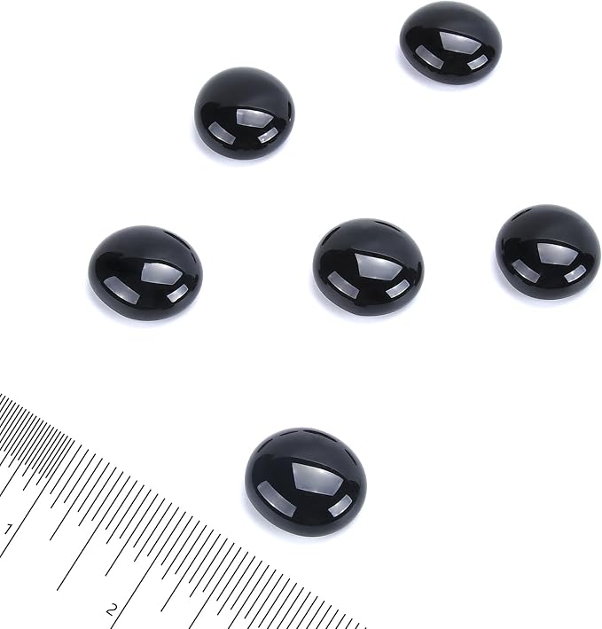 GasSaf Blue Fire Glass Beads for Outdoor Fire Pit, Fireplace, Replaces Existing Gas Logs & Lava Rocks, 3/4 Inch Glass(20 Pound)(Onyx Black)