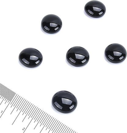 GasSaf Blue Fire Glass Beads for Outdoor Fire Pit, Fireplace, Replaces Existing Gas Logs & Lava Rocks, 3/4 Inch Glass(10 Pound)(Onyx Black)