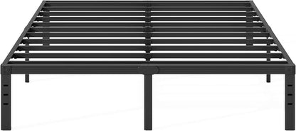 18 Inch Tall Metal Platform King Size Bed Frames with Maximum Storage, Anti-Slip Strengthen Support Mattress Foundation, Noise Free