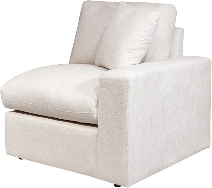 Ball & Cast 146" Oversized Modular Sectional Sofa,Large Chenille Upholstered Couch L-Shaped 8 Seat with Movable Ottoman & 2 Pillows,Comfty Sectionals W/Cup Holders & USB Ports,for Living Room,Beige