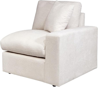 Ball & Cast 146" Oversized Modular Sectional Sofa,Large Chenille Upholstered Couch L-Shaped 8 Seat with Movable Ottoman & 2 Pillows,Comfty Sectionals W/Cup Holders & USB Ports,for Living Room,Beige