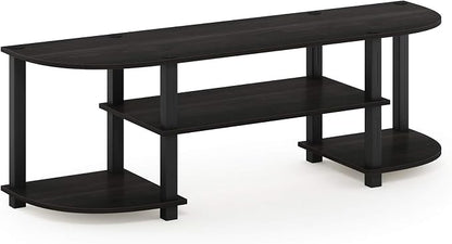 Furinno Turn-S-Tube Wide TV Entertainment Center, Espresso/Black