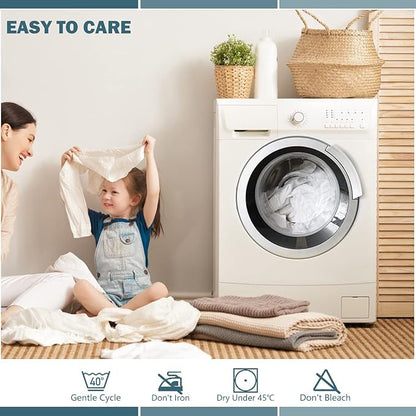 King Waterproof Mattress Protector Deep Pocket Mattress Cover, Soft Breathable Mattress Pad, Fitted Noiseless Waterproof Bed Cover Stretch to 25"