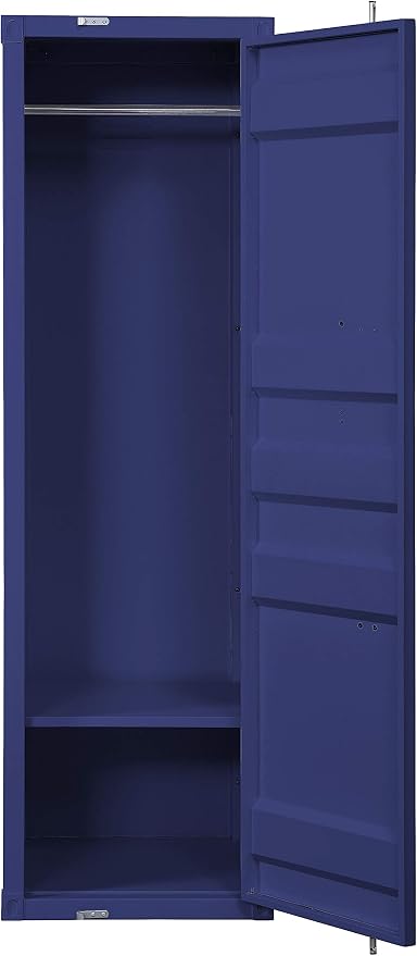 Acme Cargo Wardrobe Armoire with 1 Door in Blue