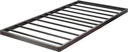 Yicensen 1.6 Inch Bunkie Board Twin Low Profile Heavy Duty Metal Box Spring Twin Bed Base Sturdy Mattress Foundation, Easy Assembly, Noise Free, Black