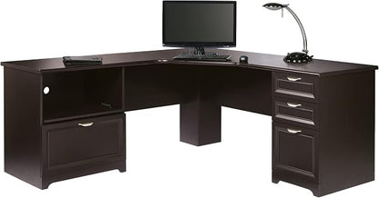 Realspace® Magellan Performance 71"W L-Shape Corner Desk, Espresso