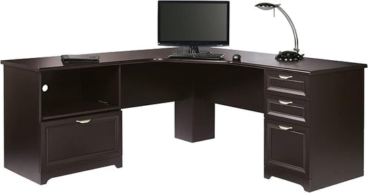 Realspace® Magellan Performance 71"W L-Shape Corner Desk, Espresso