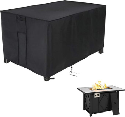 Rectangular Fire Pit Cover 43 inch, Propane Gas Fire Pit Table Cover,Outdoor Waterproof Firepit Table Cover - 43 X 22 X 25 Inch