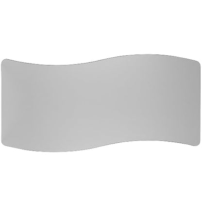 EMMA + OLIVER 26" W x 60" L Rectangular Wave Flexible Collaborative Grey Kids Adjustable Activity Table