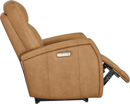 KISLOT Wall Hugger Power Recliner Chair with USB & Type-C Ports Faux Leather Recliner 135° Reclining Small Space Electric Sofa for RV Living Room Bedroom