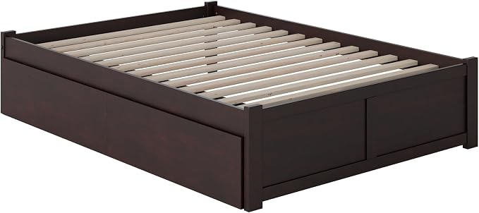 AFI, Concord Full Platform Bed with Footboard & Storage Drawers, Espresso