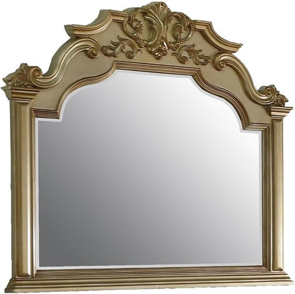 First of a Kind Miranda Gold Queen 5 Piece Bedroom Set