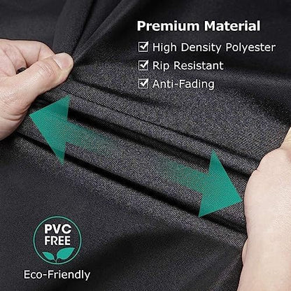 Porch Swing Cover Water-Resistant 600D Oxford Hanging Outdoor Swing Cover All Weather Protected Swing Covers for Outdoor Furniture (Black, 420D 63x28x(32-24) Inch)