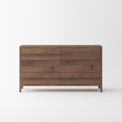 Crafters and Weavers Isabella Mid Century Solid Black Walnut Queen Bedroom Set