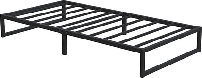 Lutown-Teen 12 Inch Twin XL Bed Frames Heavy Duty Sturdy Metal Platform Bed Frame No Box Spring Needed, Noise Free, Easy Assembly, Black