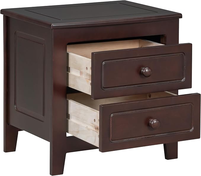 Harper & Bright Designs Bedroom Set Furniture, 3-Pieces Bedroom Sets, Queen Size Wood Platform Bed and 2 Nightstands, Dark Walnut