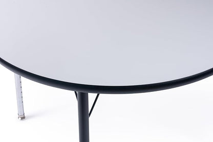 Schooled Round Activity Kids Table About 36 inch (90cm) - Height Adjustable Legs - Durable Spray Edge - for Commercial Spaces