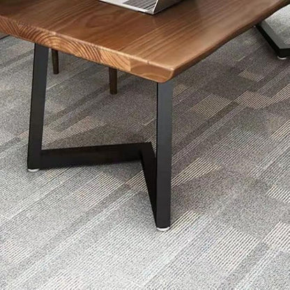 LAKIQ Solid Wood Home Office Writing Desk Industrial Rectangular Dining Table Farmhouse Home Working Table Desktop Computer Desk Home Writing Table-Table Only(86.6" L x 35.4" W x 29.5" H)