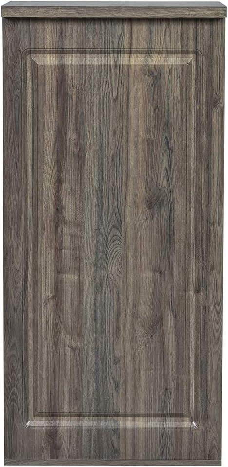 Dir Reception Desk, Receptionist Area Counter for Lobby, Salon, Office Spas with Lights Valencia, Rustic