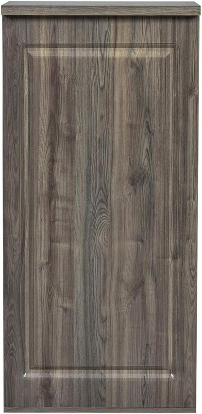 Dir Reception Desk, Receptionist Area Counter for Lobby, Salon, Office Spas with Lights Valencia, Rustic