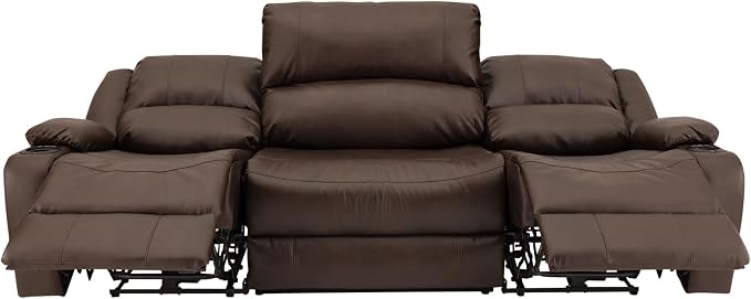 RecPro Charles 94" RV Wall Hugger Reclining Sofa | Chestnut