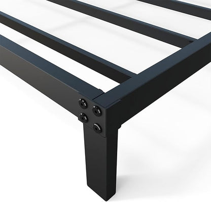 YUSENHEEI 8 Inch King Size Bed Frame, Heavy Duty Metal Platform Bed Frame No Box Spring Needed, Noise Free, Easy Assembly, Black