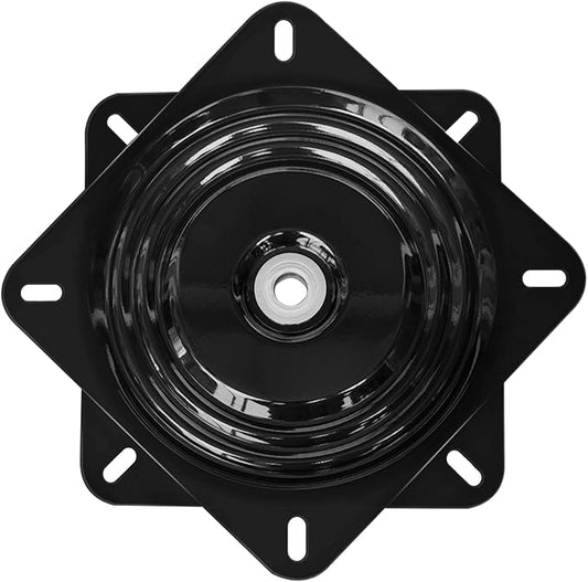 12Inch Bar Stool Swivel Plate Heavy Duty, Chair Swivel Base with Solid Ring of Ball Bearings, 1000lbs Capacity Replacement Swivel Seat Parts Lazy Susan Hardware for Barstools Recliner Chair Boat