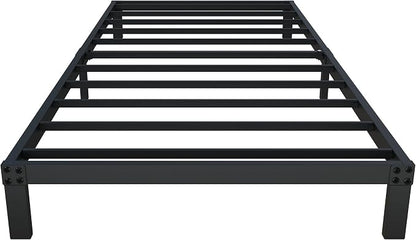 YUSENHEEI 8 Inch Twin Bed Frames, Heavy Duty Metal Platform Bed Frame No Box Spring Needed, Noise Free, Easy Assembly, Black