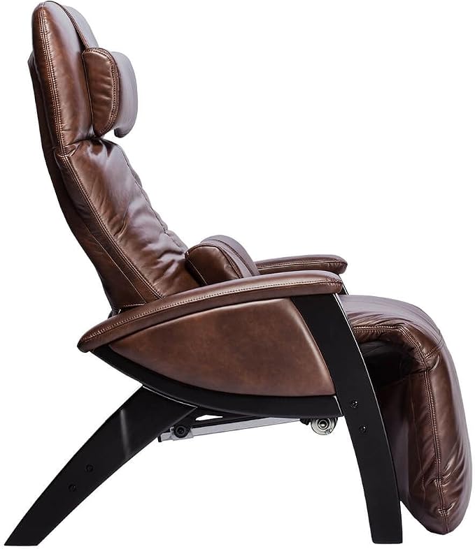 Svago ZGR Plus SV-395 Dual Power Infinite Position Zero Anti Gravity Recliner Chair with Heat and Massage - Chestnut Faux Leather
