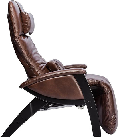 Svago ZGR Plus SV-395 Dual Power Infinite Position Zero Anti Gravity Recliner Chair with Heat and Massage - Chestnut Faux Leather