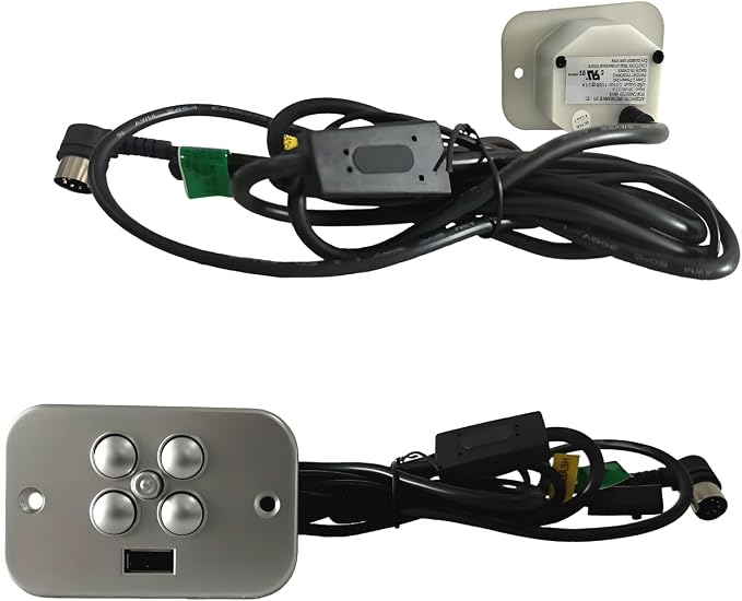 Recliner Remote Replacement Model CTR UR2 08 MW BR | for Raffel Systems 5 Button 2 and 5 Pin Hand Control 2 Pin Female Connectors 5 Pin Male Connectors