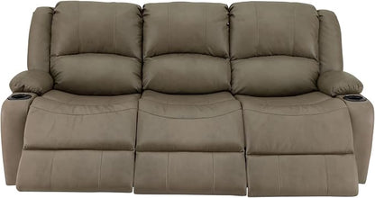 RecPro Charles 80" RV Wall Hugger Reclining Sofa | Putty