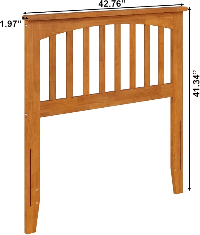 AFI, Mission Twin Solid Wood Headboard, Light Toffee