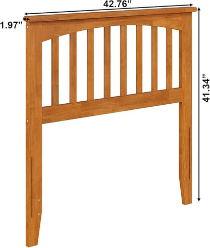 AFI, Mission Twin Solid Wood Headboard, Light Toffee