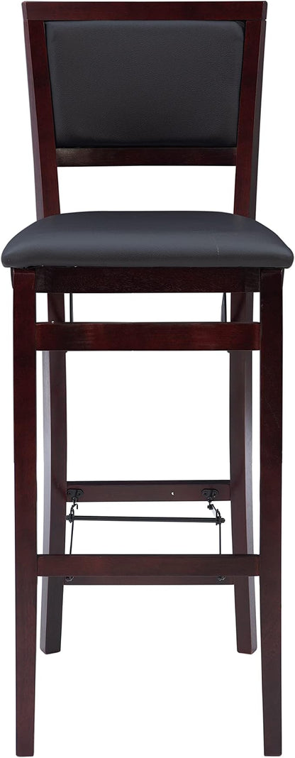 Linon Keira Pad Back Folding Bar Stool