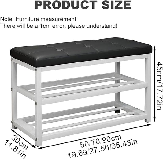 Modern Wooden Shoe Storage Bench SpaceSaving Design for Hallway & Living Room Stylish Entryway Organizer Versatile Changing Stool Multifunctional Furniture.