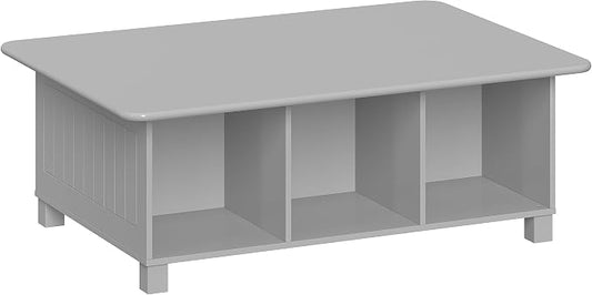 RiverRidge Kids 6 Cubby Storage Gray Activity Table,Grey