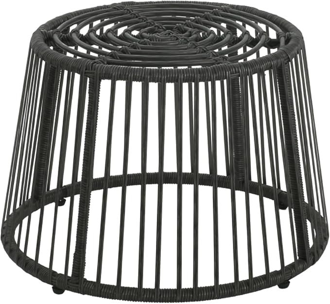 Hassyee PE Rattan Outdoor Chair and Table Set with Soft Seat Cushion for Poolside, Balcony, Lawn, Patio Furniture Set with High Wicker Chair Back for Garden, Backyard