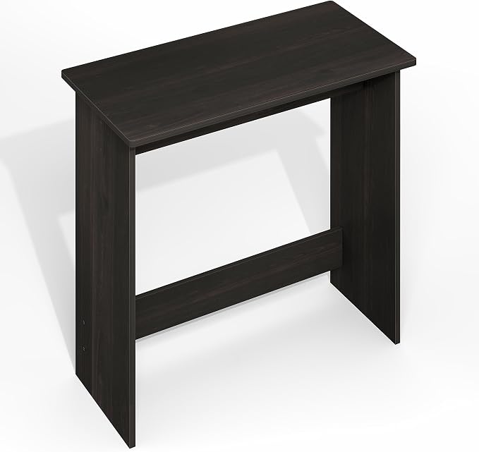 Furinno Simplistic 31-in Black Computer Desk with Drawers, Black Espresso | Small Office Desk, Rectangular Home Office Desk, Gaming Desk for Home Office, Bedroom, Study Room