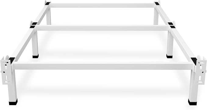 Superay Metal Bed Frame, 6-Leg Bed Base, 8 inches Support for Box Spring, Twin XL, Easy Assembly, White