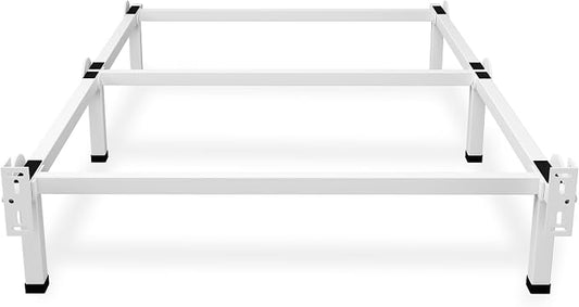 Superay Metal Bed Frame, 6-Leg Bed Base, 8 inches Support for Box Spring, Twin XL, Easy Assembly, White