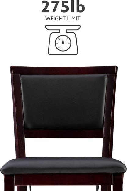 Linon Keira Pad Back Folding Bar Stool