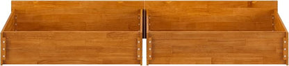 AFI Queen/King/Twin XL Under Bed Storage Drawers (Set of 2), Light Toffee