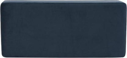 HomePop Malmo 36" Storage Bench - Blue Velvet