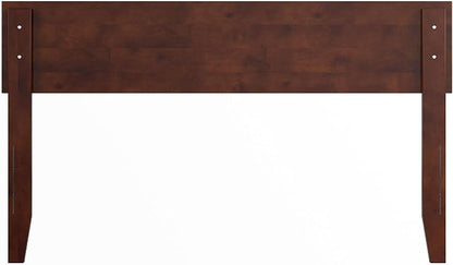 AFI, Orlando Full Adjustable Modern Solid Wood Panel Headboard, Walnut