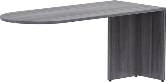 Lorell Weathered Charcoal Laminate Peninsula