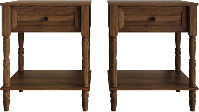 HOME DESIGN Homer King Tufted Wingback Upholstered Panel Bed with 2 Matching 1 Drawer Nightstands, Bedroom Furniture Set with Open Shelf Storage, Light Beige Brown