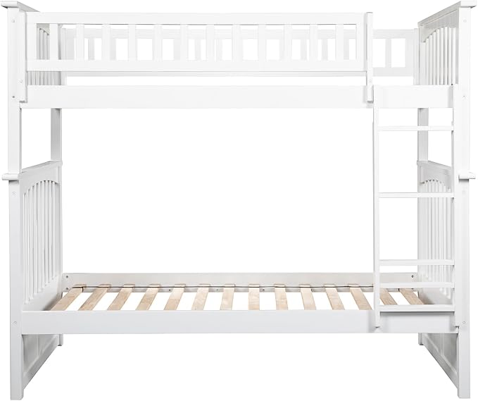 AFI, Columbia Bunk Bed Twin Over Twin, White